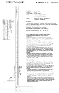 Manual Height Gauge