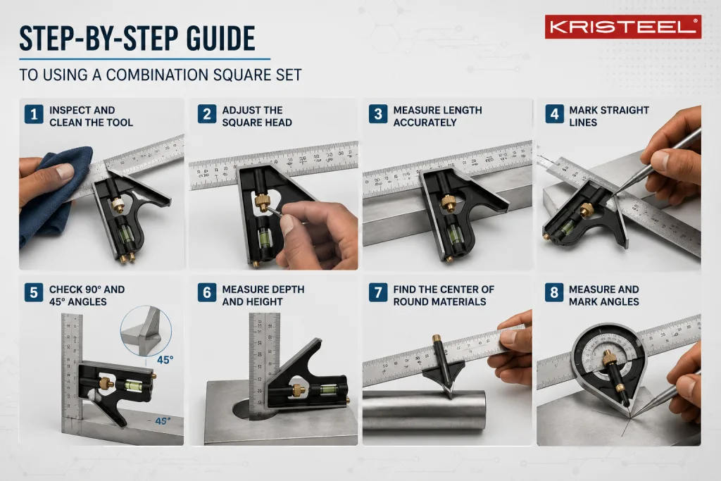 Combination Square Step-by-Step Guide 